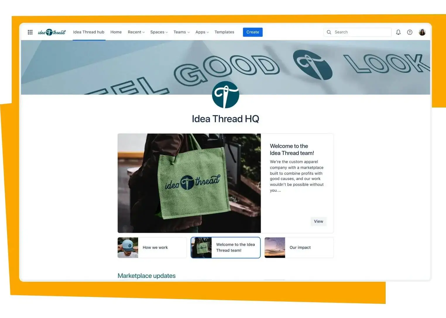 confluence company hub